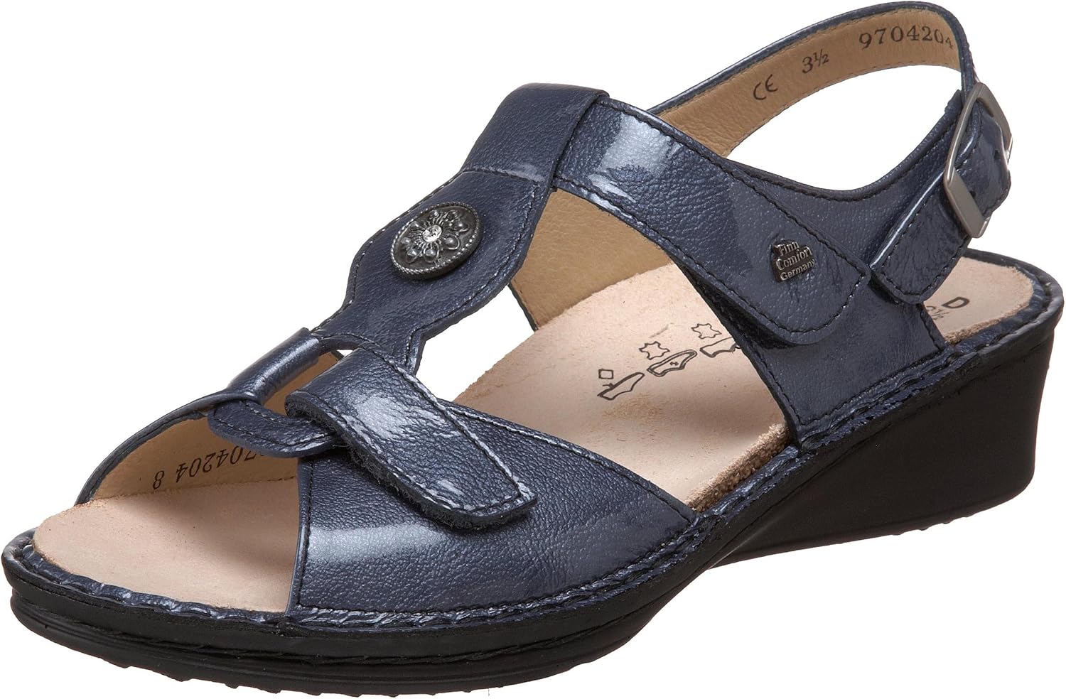 Finn Comfort Women�s Adana 2660 Sandal, Dark