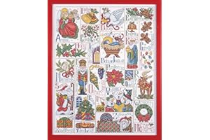 DESIGN WORKS CRAFTS Christmas ABC Sampler Counted Cross Stitch Kit