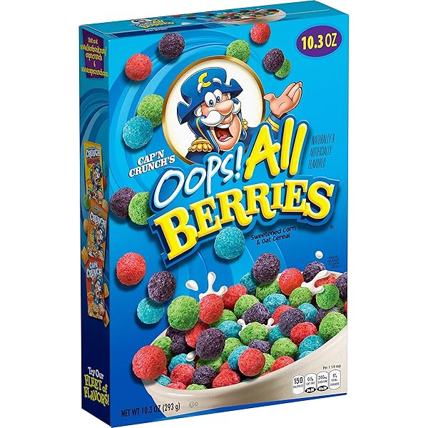 CAP’N CRUNCH CEREAL, OOPS ALL BERRIES, 10.3 OZ