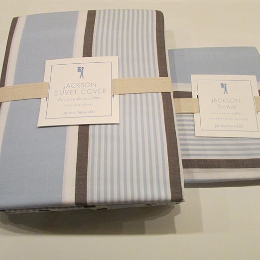 Amazon Com Pottery Barn Kids Jackson Stripe Duvet Twin One