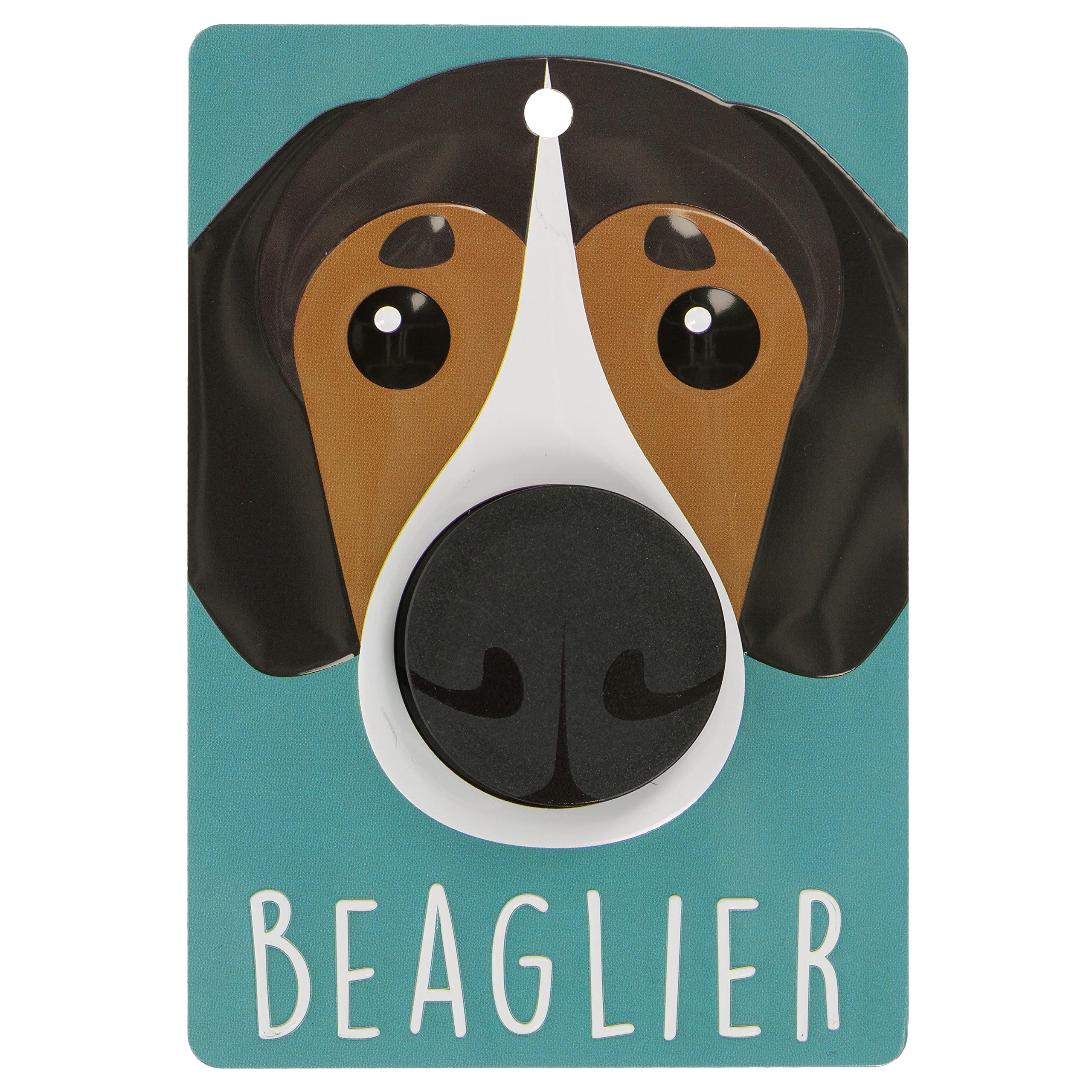 Pooch Pals Beaglier Dog Lead Holder Wall Mounted Plaque Pop-Out Hook Hanger