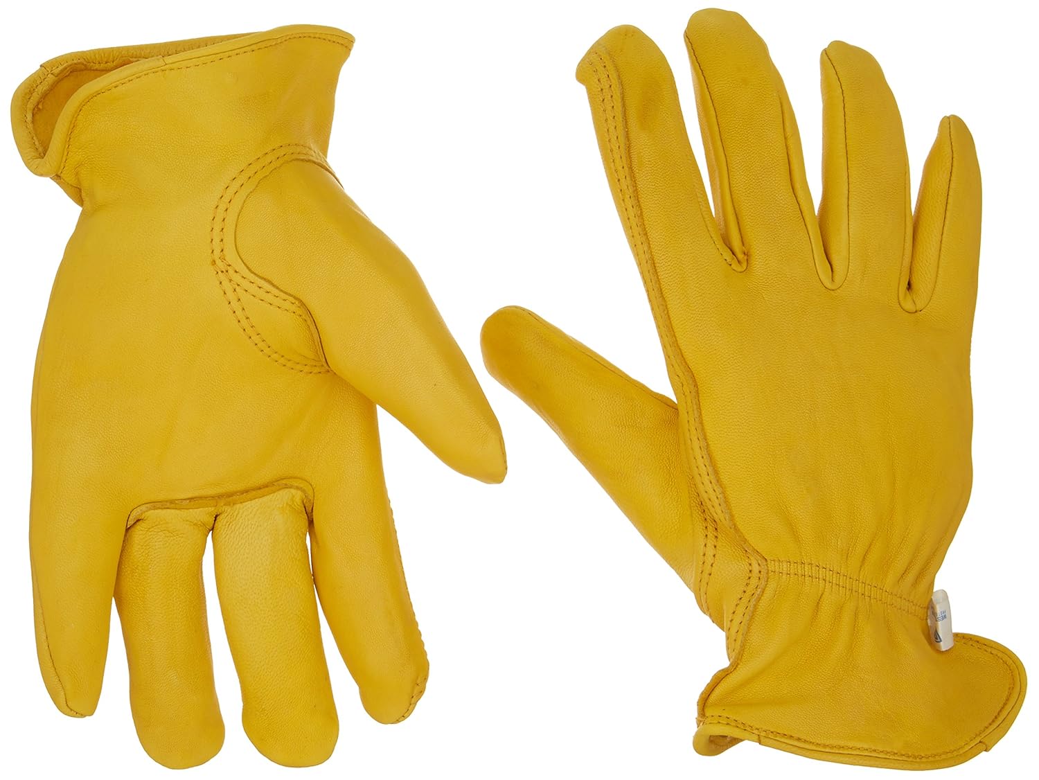 West Chester 85040 Grain Deerskin Leather Driver Gloves Gold, Medium