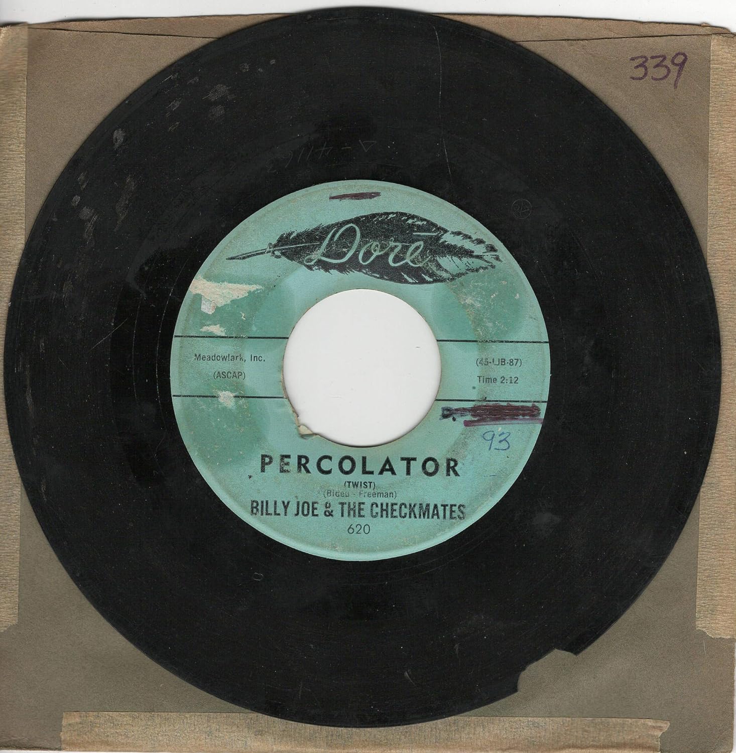 Billy Joe & the Checkmates Billy Joe & the Checkmates Percolator