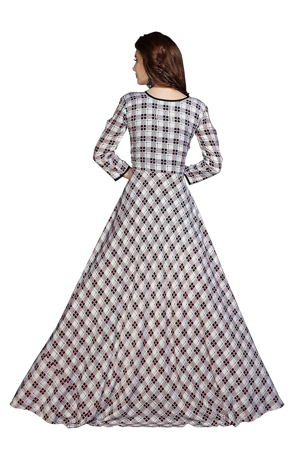 mashur fab reyon cotton print indo-western long anarkali gown(multicolour_stiched)