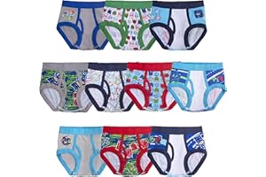 PJ Masks boys 100% Combed Cotton Brief Multipacks With Catboy, Luna Girl, Owlette and More in Sizes 2/3t, 4t, 4, 6 and 8