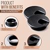 5-Pack 2 Inch Desk Grommets – ABS Plastic Cord Hole Cover – Black Wire Organizer
