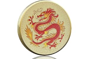 LZWIN Chinese Dragon Lucky Coin Lottery Tickets Scratcher Tool Feng Shui Decor Good Luck Charms Poker Card Protector