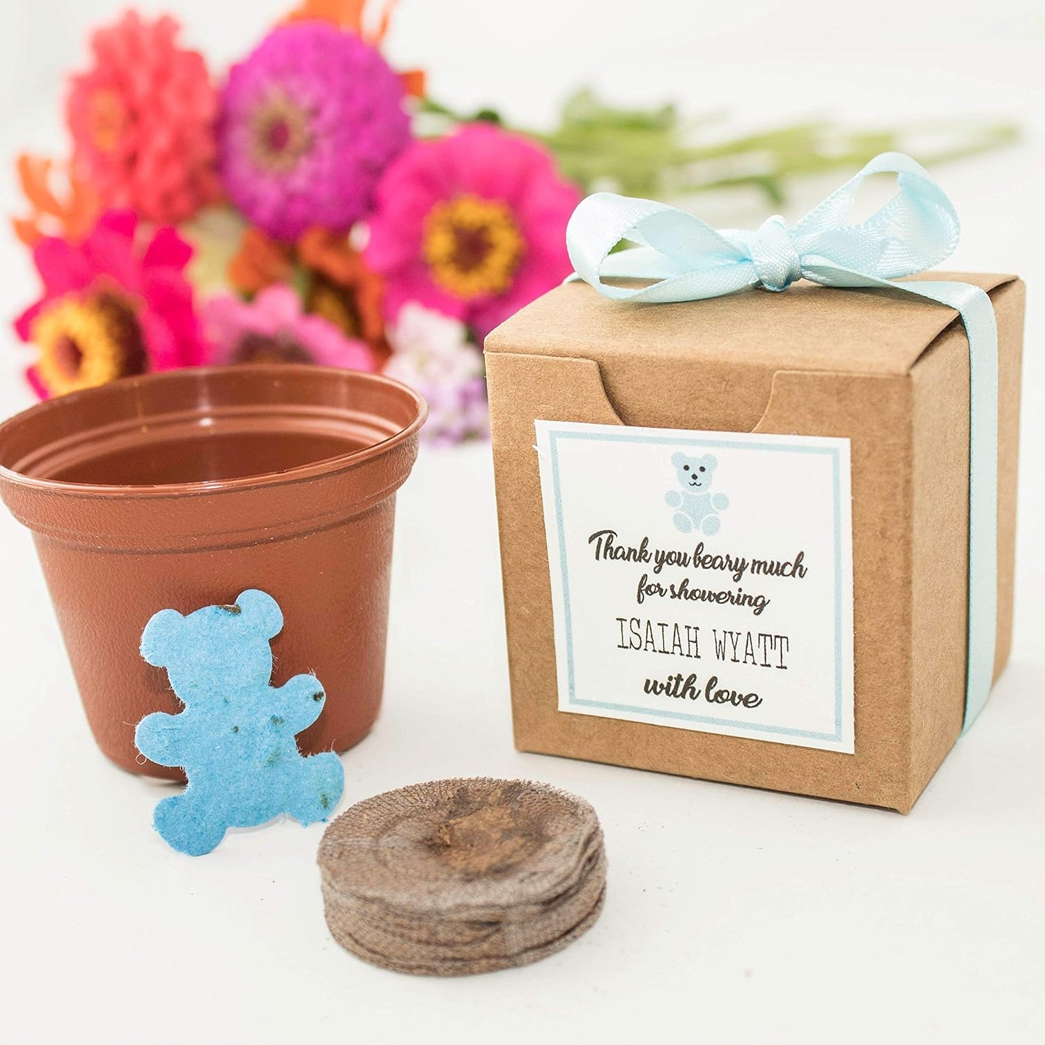 neutral baby shower favors