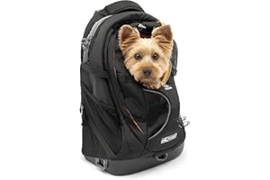 Kurgo G-Train Dog Carrier Backpack - Comfortable Travel Bag for Pets Up to 25 lbs - Waterproof Bottom - Multi-Compartment Pack - Dog Hiking Gear - Rugged Adventure Backpack - Black