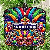 Mardi Gras Ornament - Bourbon Street New Orleans Christmas Ornament