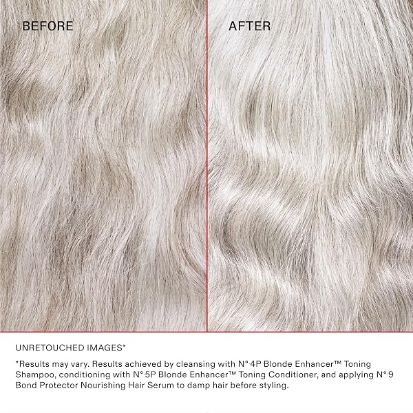 OLAPLEX Nº.5P BLONDE ENHANCER PURPLE TONING CONDITIONER: NEUTRALIZES BRASSINESS & STRENGTHEN | REPAIRS DAMAGES & HYDRATES HAIR | FOR COILY, CURLY, STRAIGHT, AND WAVY, 250 ML / 8.5 FL. OZ.