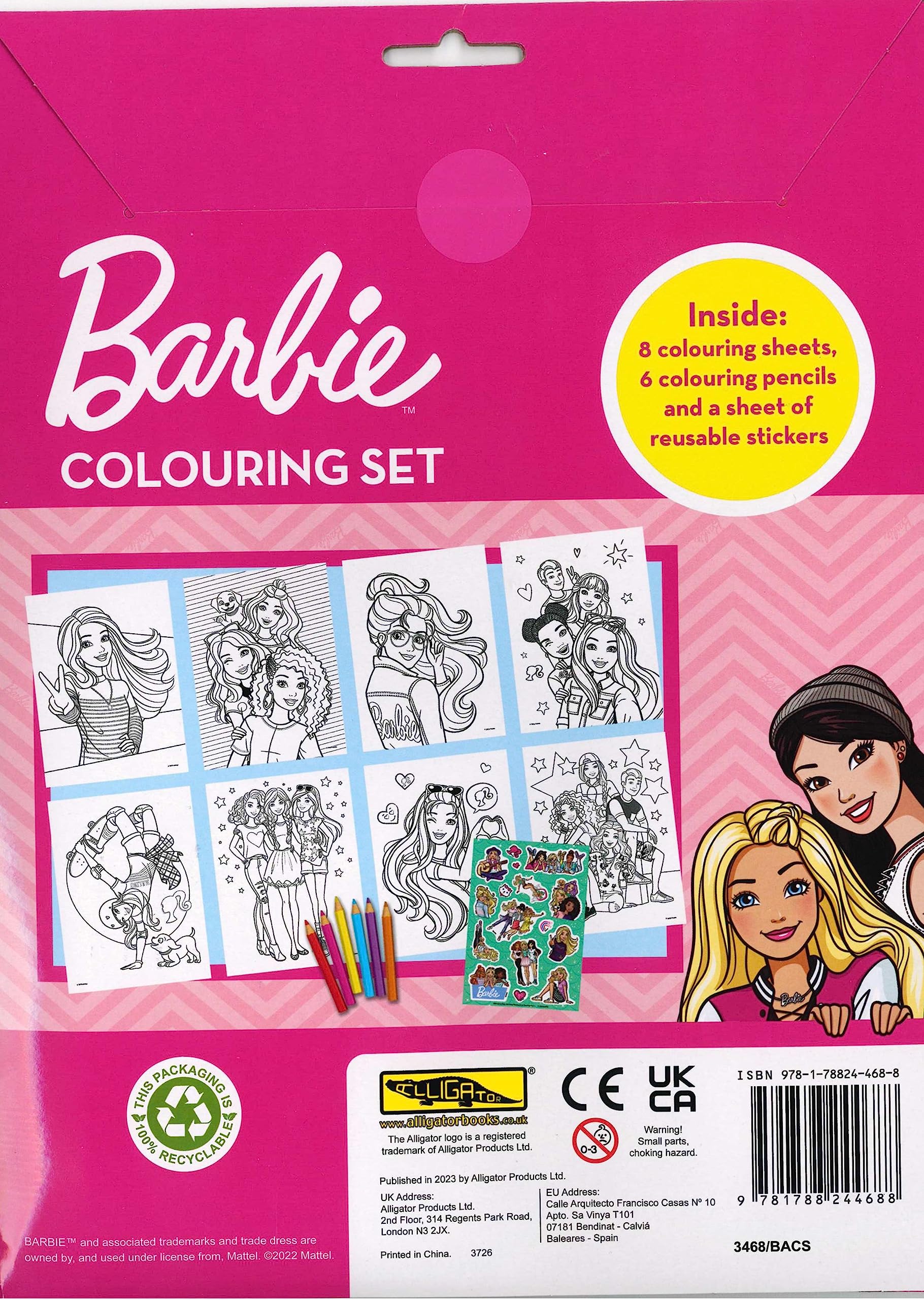 Mua Barbie Colouring Set Barbie Doll Movie Craft Kit Childrens ...