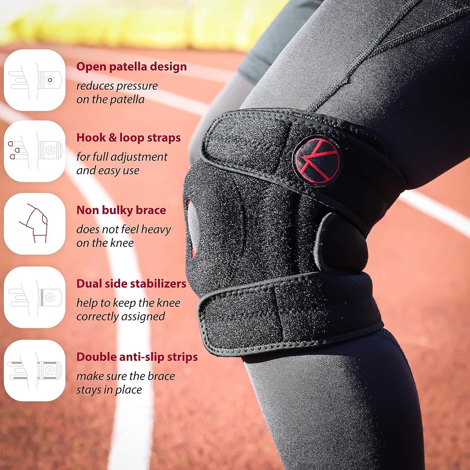 KARM Plus Size Knee Support for Women & Men 4XL 5XL 6XL, Extra Large Knee Support for Big Legs Thighs - Image 4