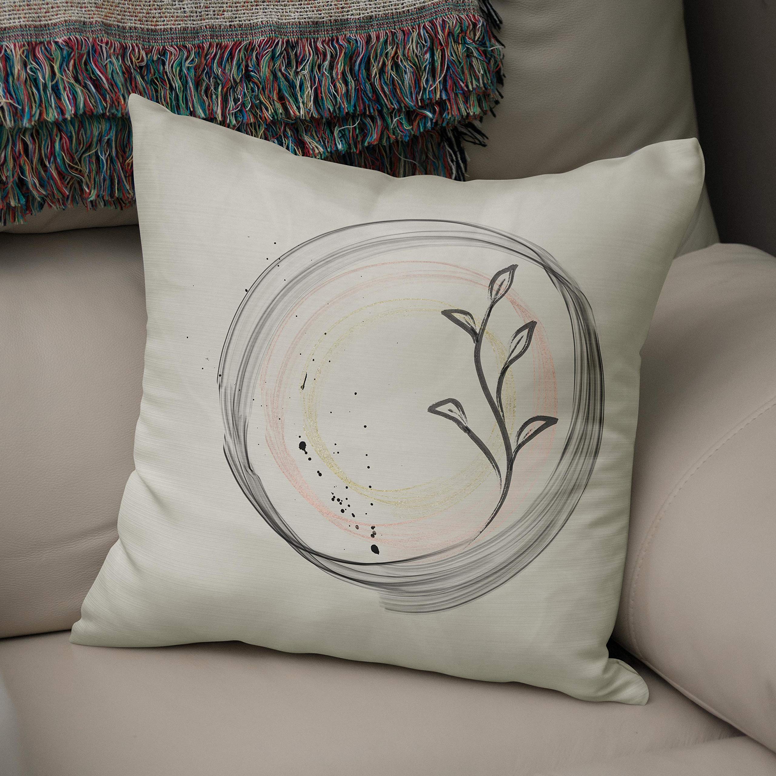 Bonamaison, Decorative Cushion Cover - 50% Cotton 50% Polyester - 43x43cm - Designed and Manufactured in Turkey