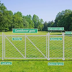 Wmebee 2 Pack Sliding Gate Rollers 5" Steel Pipe