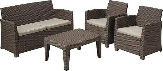 Transcontinental Allibert Corona Ensemble De Salon Avec Boite