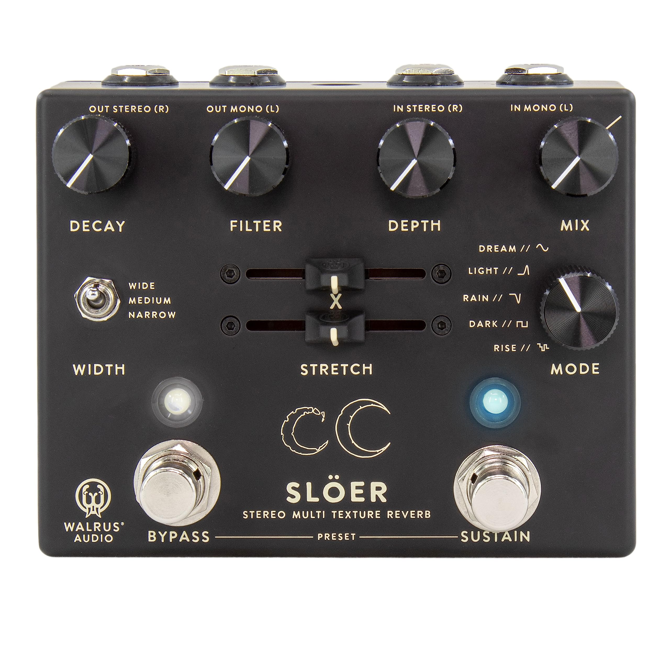 Photo 1 of Walrus Audio SLOER Stereo Ambient Reverb, Black