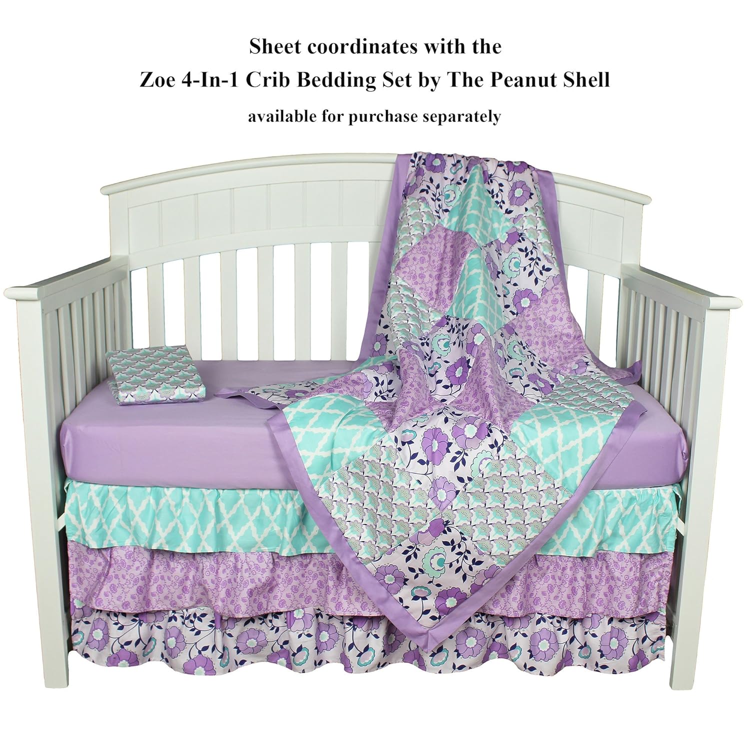 solid purple crib bedding