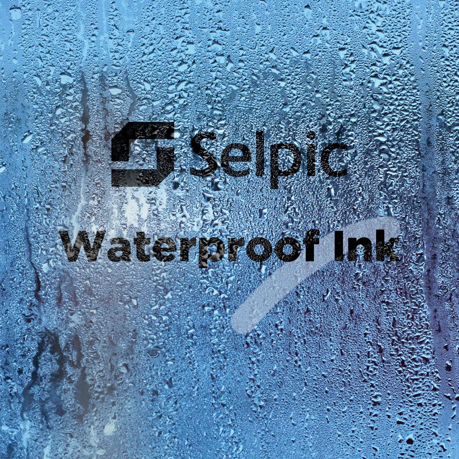 Selpic Handheld Printer S1 Portable Inkjet Printer, Durable Quick-Drying Waterproof Ink, Print on Wood, Glass, Clothes, and Other Surface, APP for Customized Text, QR Code, with Black Ink Cartridge: Office Products