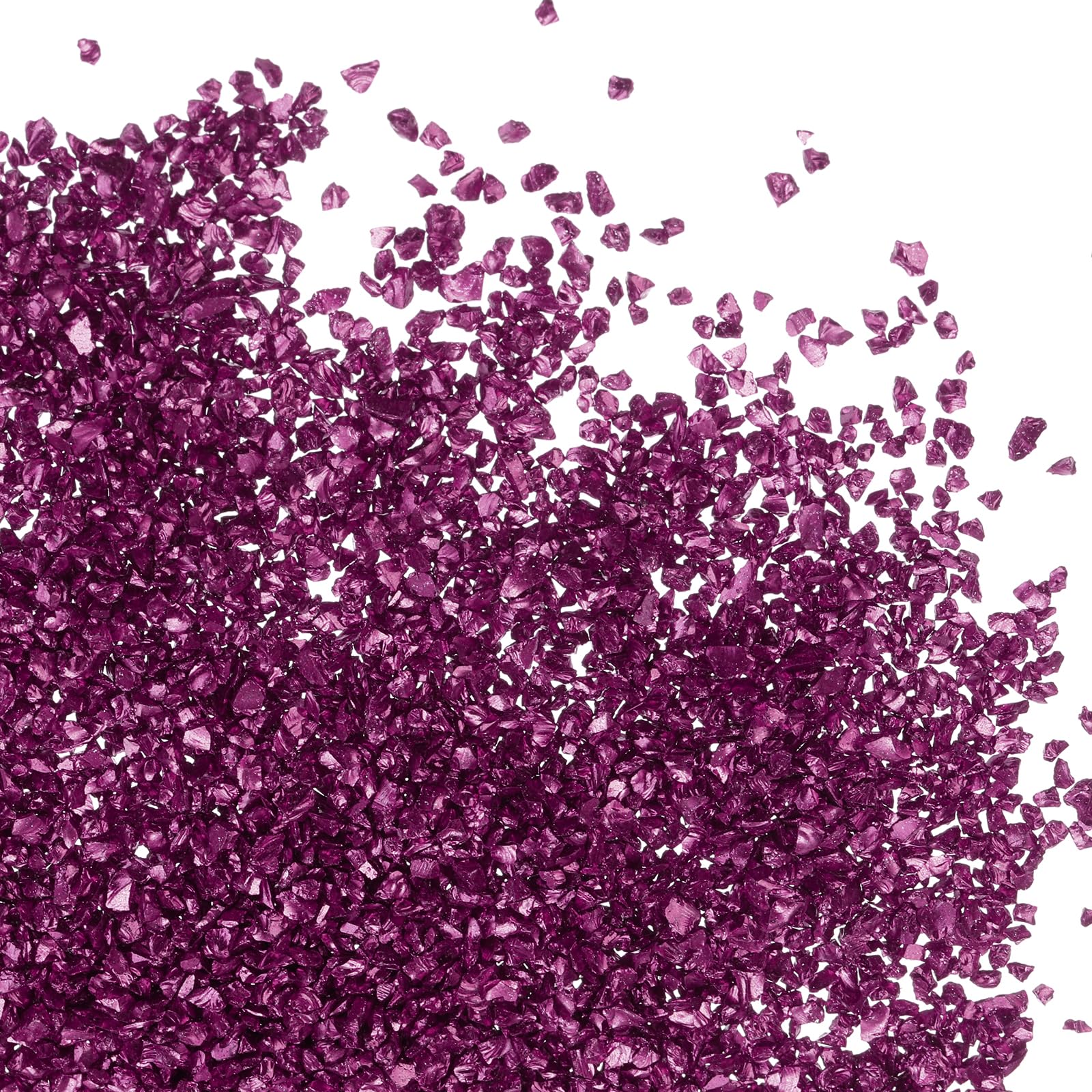 PATIKIL 200g Crushed Glass Glitters, 2-4 mm Colorful Irregular Glass Chips Chunky Glass Glitters Stones for Nail Art DIY Craft Jewelry, Purple