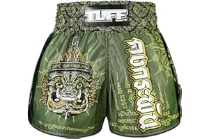 Tuff Sport Muay Thai Boxing Shorts, Retro Classic Slim Cut MMA Kickboxing Workout Set