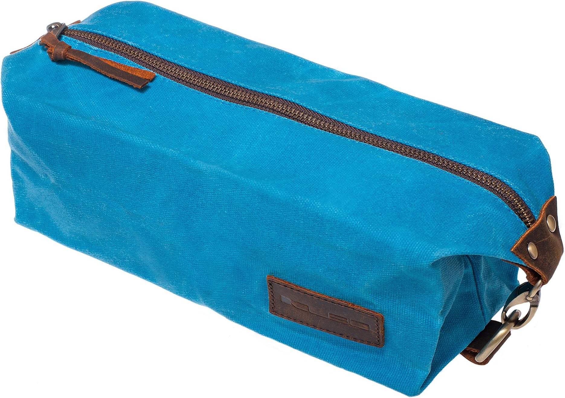 KUBO Waxed Canvas Toiletry Bag or Dopp Kit Bag - Waterproof, Durable, Chic & Stylish - Ideal Travel Toiletry Bag for Men & Women - Versatile Toiletry Kits Bag Design - Ideal Gift