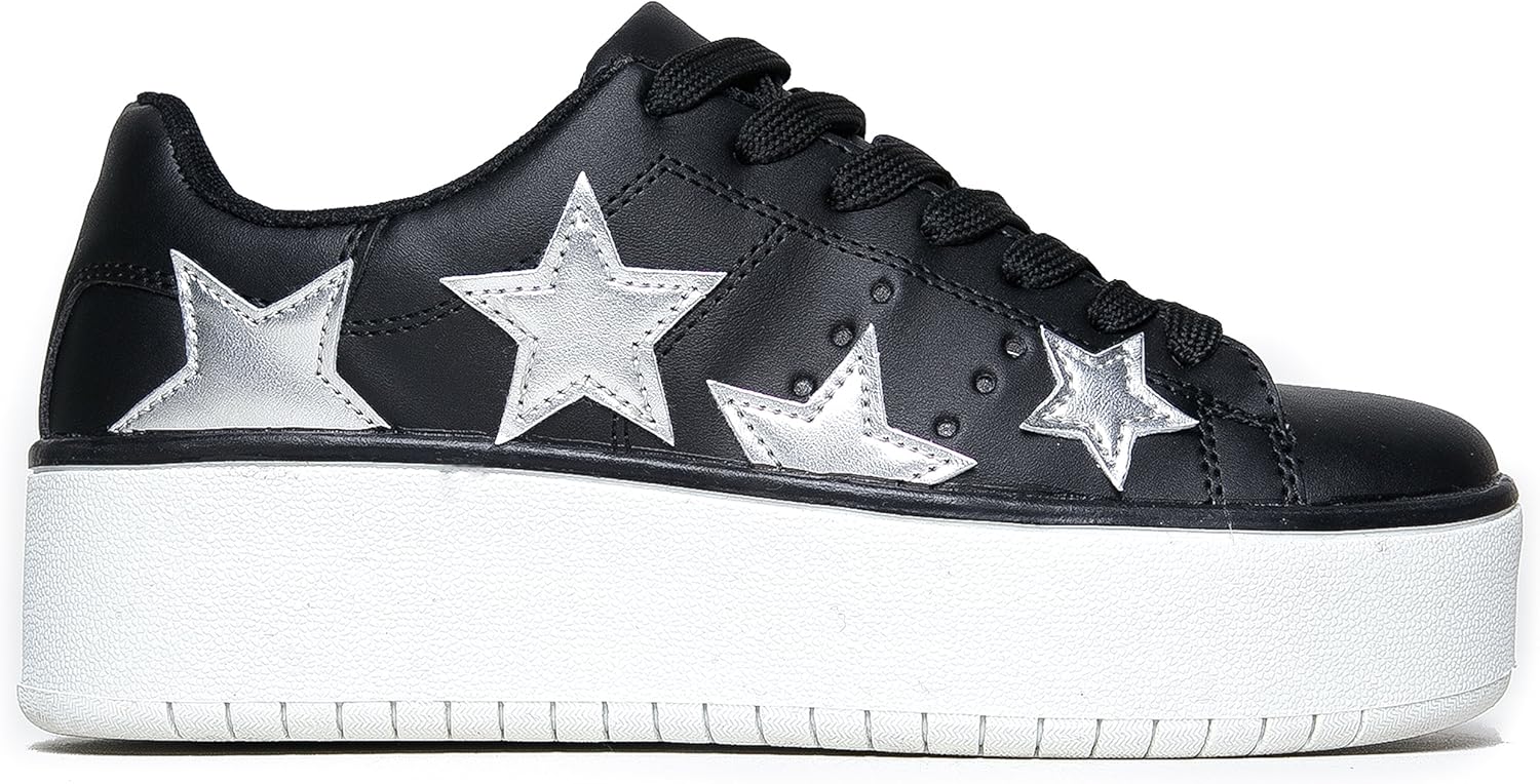 rainbow platform tennis shoes