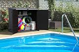 Duramax Cedargrain StoreAway 850L Plastic Garden Storage Shed Dark Brown view 4