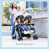 Graco DuoRider Lightweight Double Pushchair Steeple Gray for Birth to 3 Years view 5