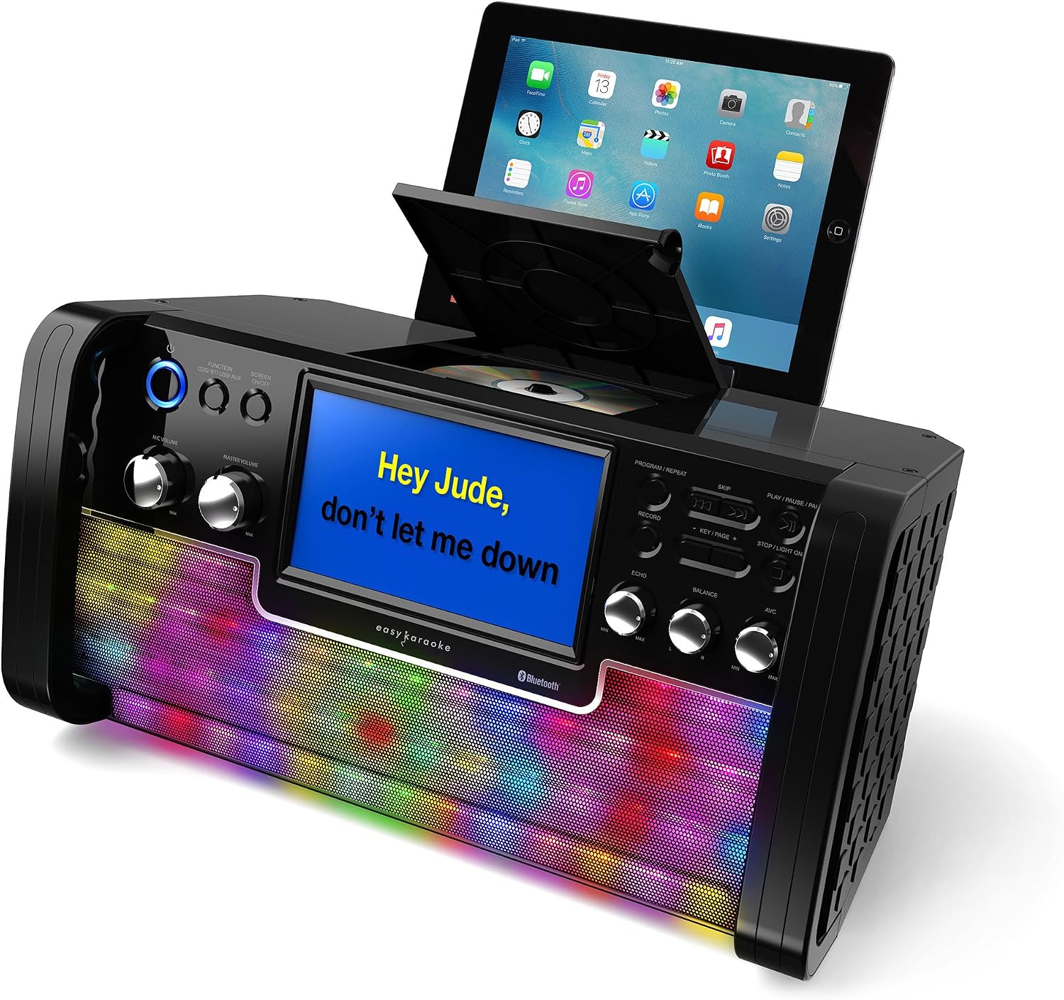 Easy Karaoke EKS780-BT Bluetooth CD+CDG Karaoke Disco Party Machine with speaker, 1 microphone - Image 3
