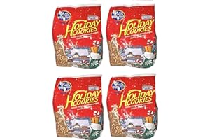 GENERIC Lil' Dutch Maid Holiday Cookies! Christmas Themed Shortbread Cookies With Sprinkles - FOUR PACKAGES!