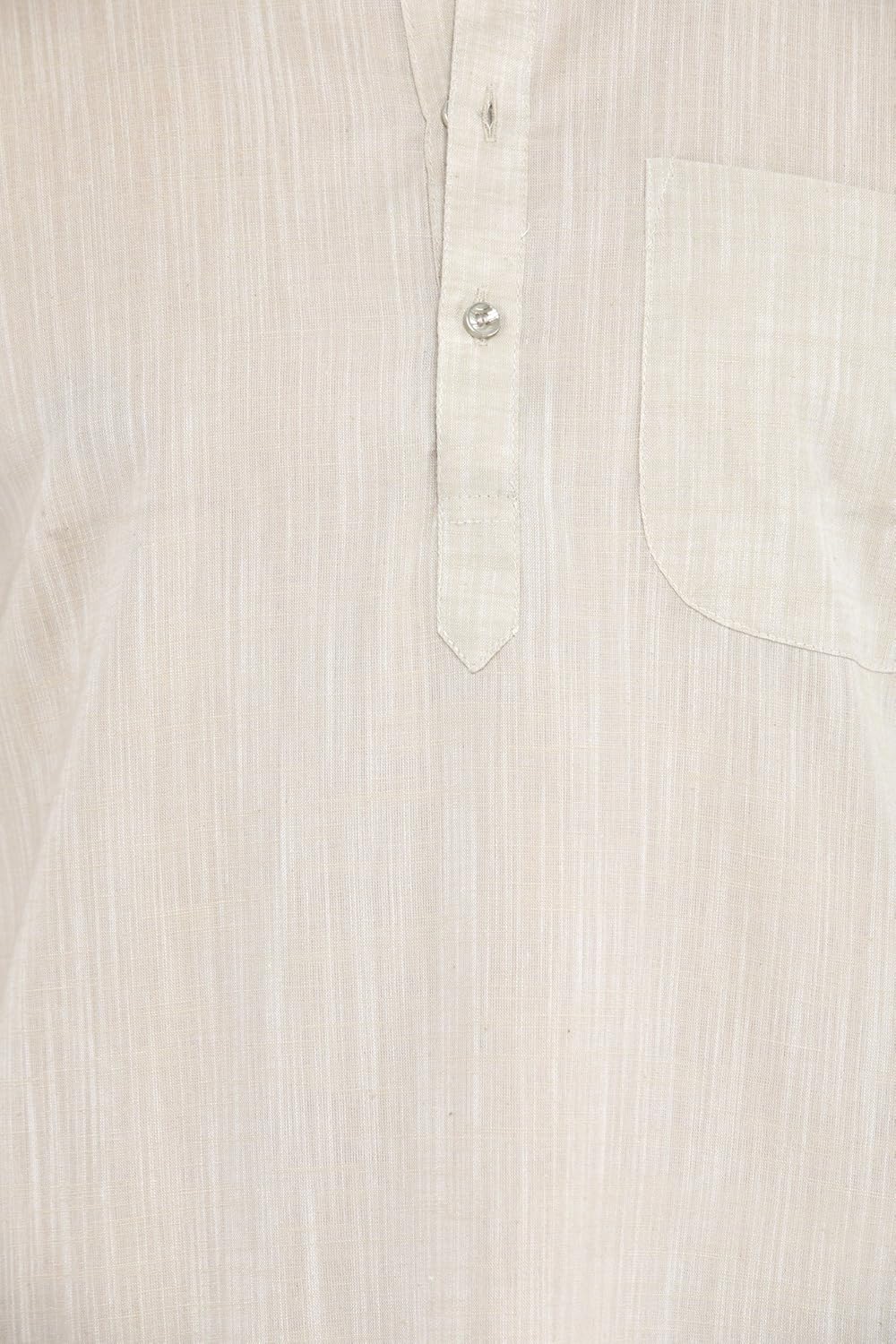 exotic india plain khadi kurta with white pyjama set