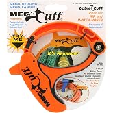 Cable Cuff Mega Cuff - Single Extra Large Reusable Serrated Cable Organizer - 6 Inches