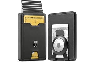 TRAVANDO Swype AirTag* Slim Wallet for Men Metal RFID Blocking Mens Wallet Card Case