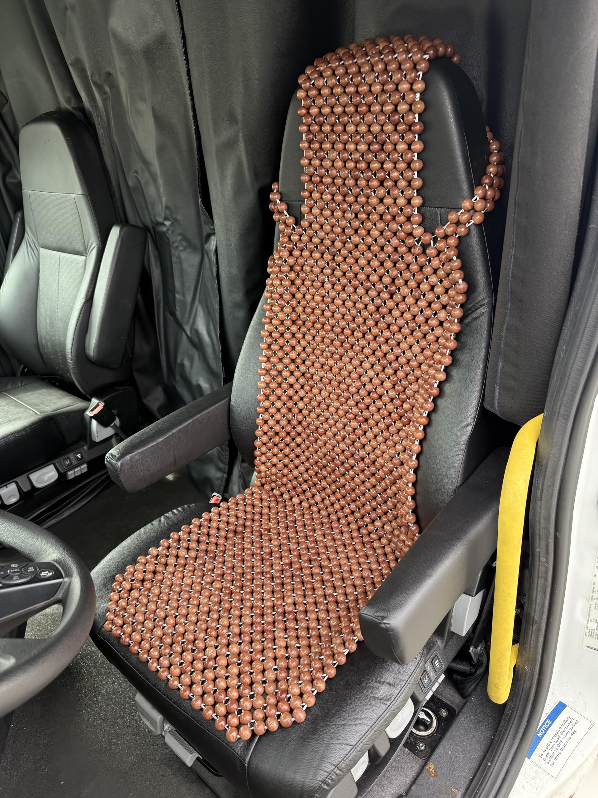 Photo 1 of EXCEL LIFE Extra Large Natural Wood Beaded Seat Cover Massaging Cooling Cushion for Truck, Trailer, Van