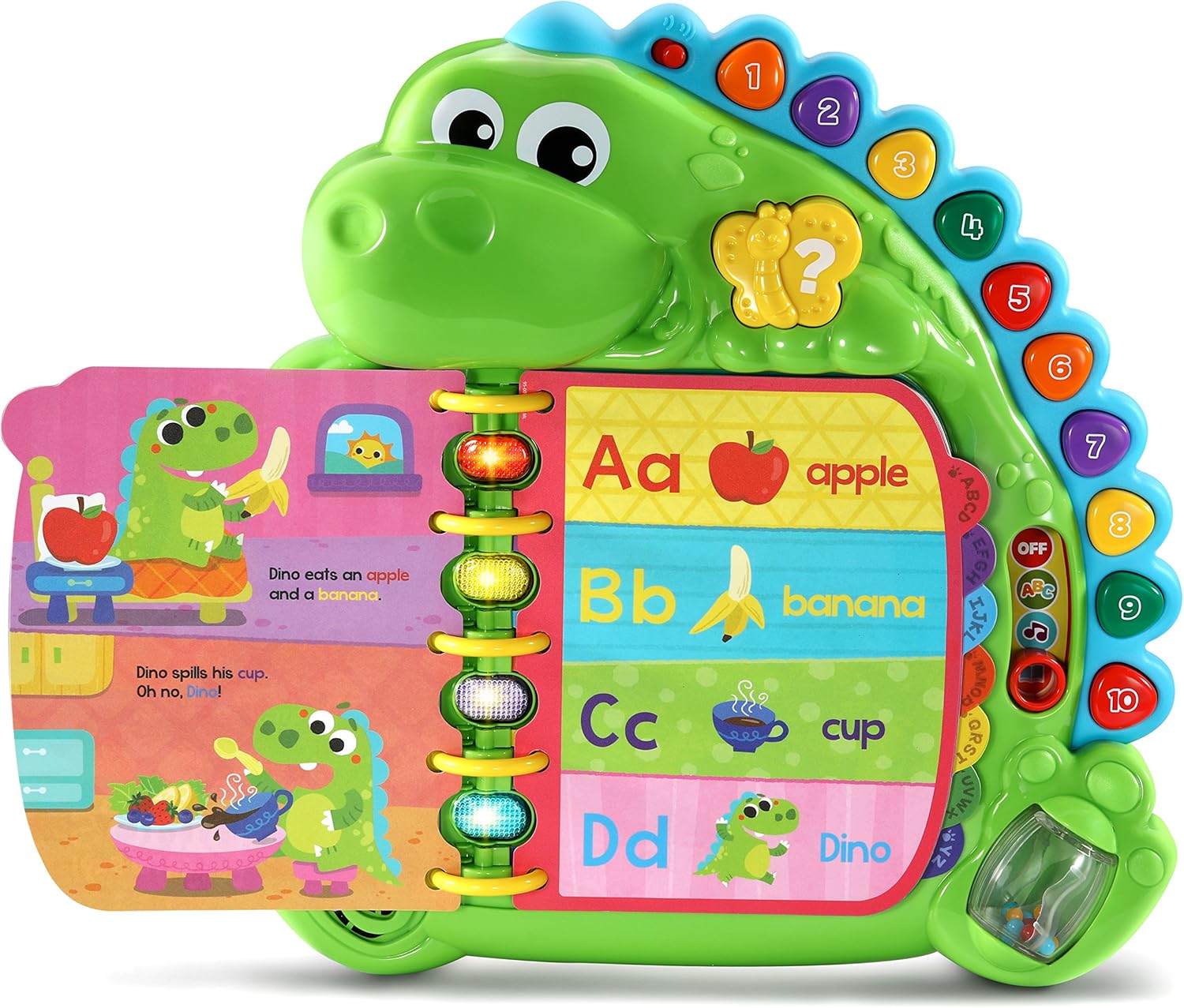 LeapFrog Dino's Delightful Day Alphabet Book, Green: Toys & Games