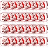 Kacctyen 24 Pcs Cheer Team Gifts Cheer Makeup Bag Bulk for Team Sport Gifts PVC Clear Cosmetic Bag Cheerleader Makeup Case Toiletry Zipper Pouch for Sport Cheerleading, 7x4.7x2.4''(Red)