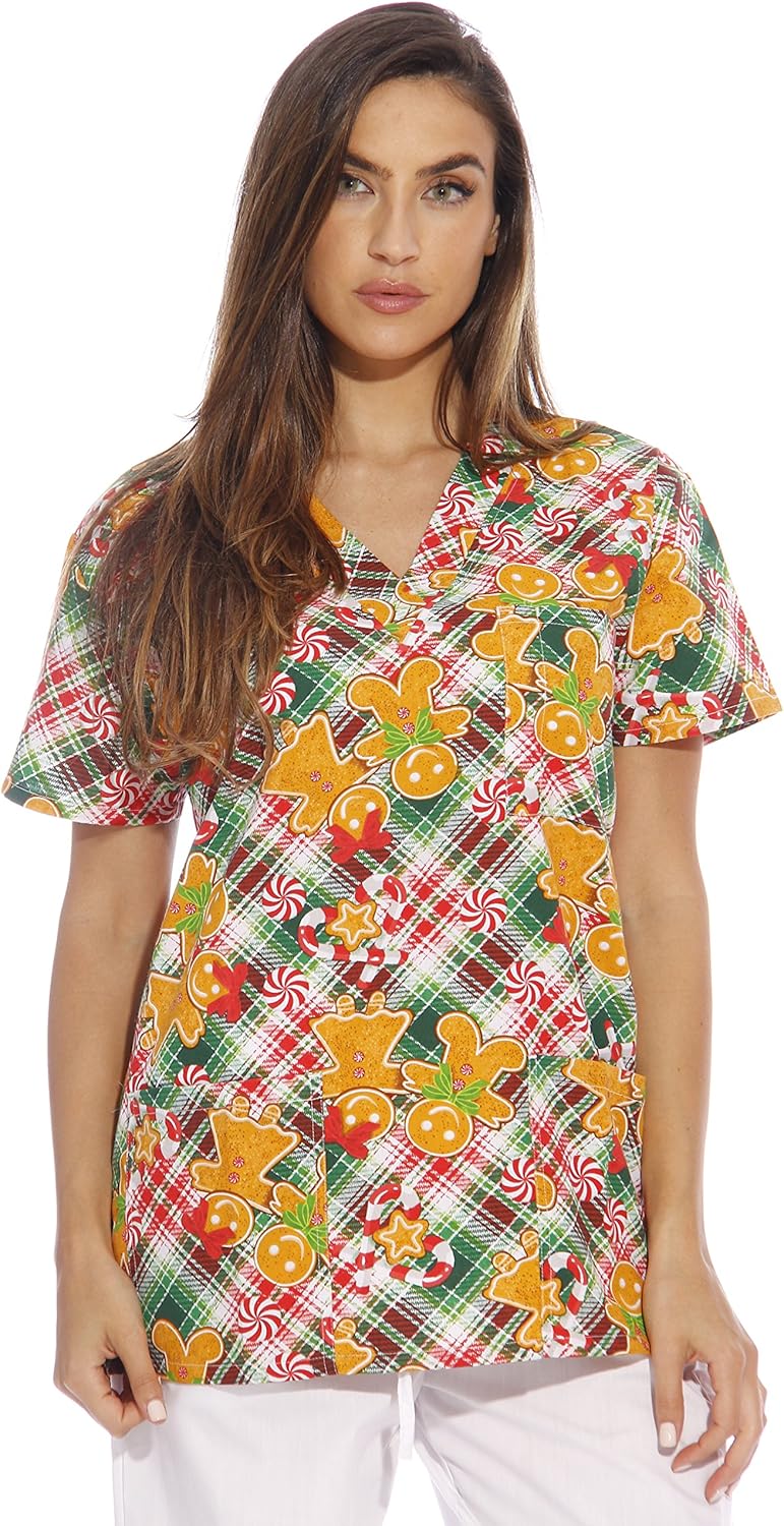 The Best Dental Office Scrubs For Women Patterned Tops Home Previews