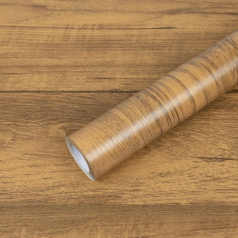 Hode Wood Grain Self-Adhesive Wallpaper 40cm x 10m Peel and Stick Vinyl Roll