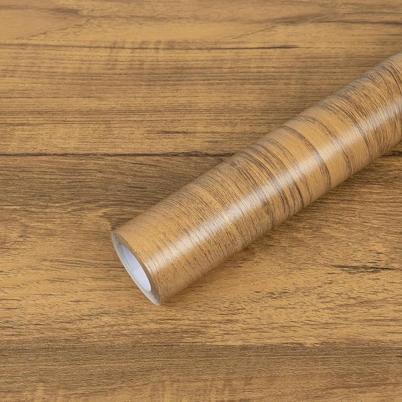 Hode Wood Grain Self-Adhesive Wallpaper 40cm x 10m Peel and Stick Vinyl Roll