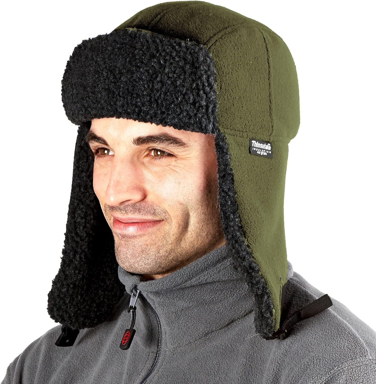 ProClimate Mens Fleece Trapper Hat Khaki Size LXL Amazon.co.uk Clothing