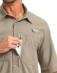 Men's Fishing Shirts with Zipper Pockets UPF