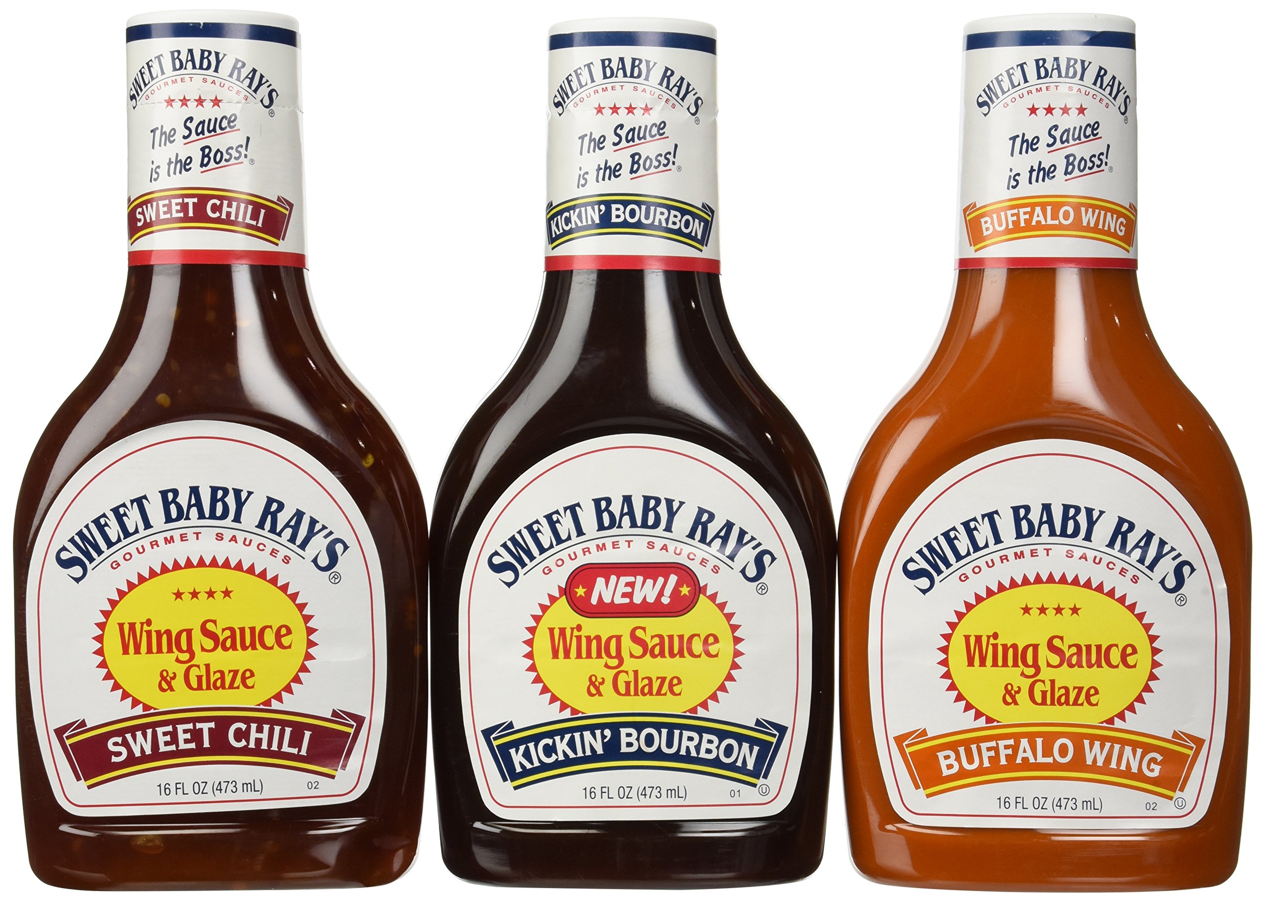 Bundle 3 Items Sweet Baby Ray's Buffalo Wing Sauce Trio Variety Pack