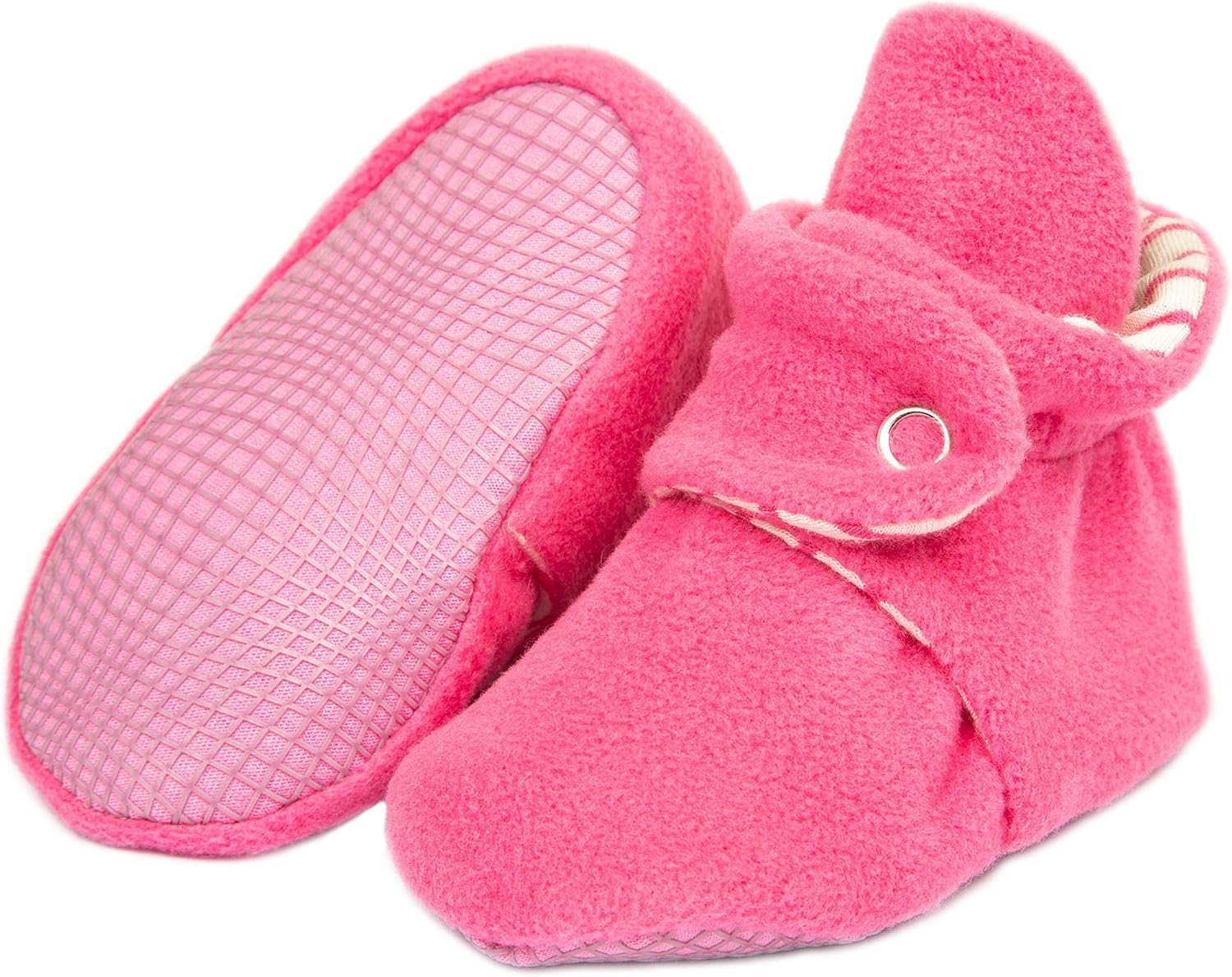  | Ella Bonna Mini Fleece Booties with Non Skid Bottom | Flexible | for Baby Boys Girls Toddlers | Boots
