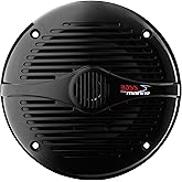 BOSS Audio Systems MR60B 200 Watt Per Pair, 6.5 Inch , Full Range, 2 Way Weatherproof Marine Speakers Sold in Pairs BLACK