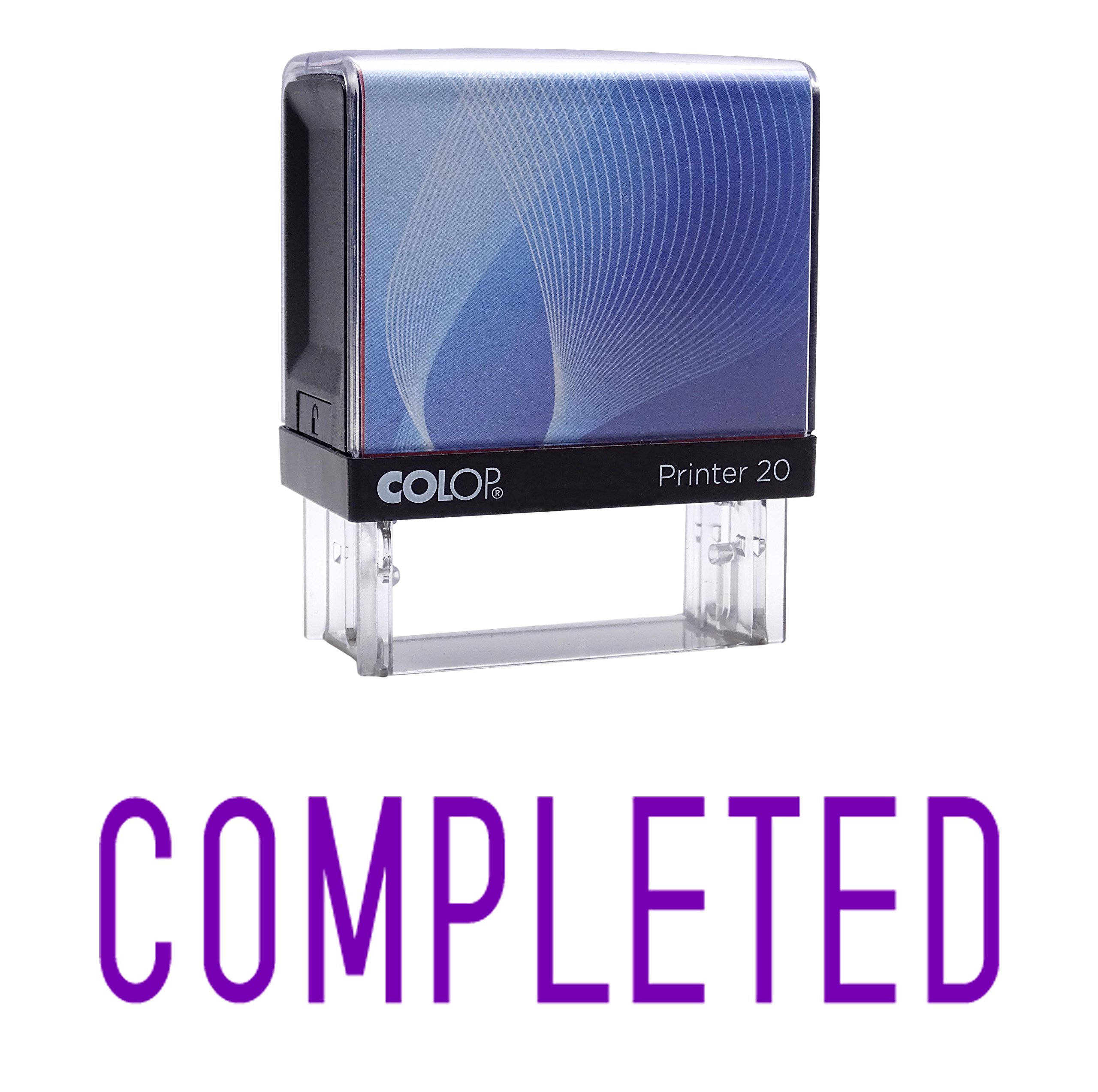 Completed Self Inking Rubber Stamp Custom Colop Office Stationary P20 Mini Stamper