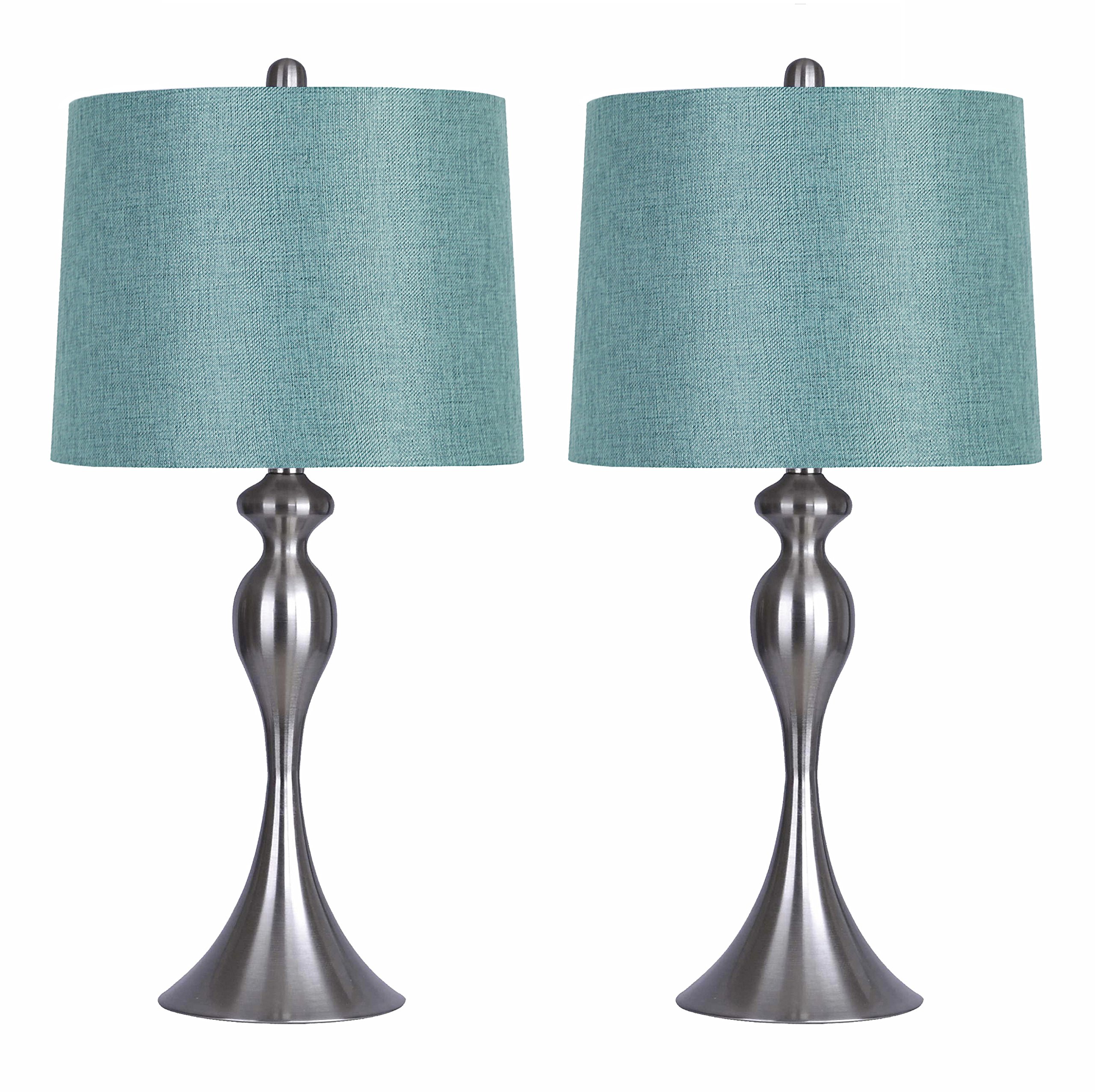 Grandview Gallery ST90215HT(W) 26.5" Table Lamps (Set of 2) Turquoise