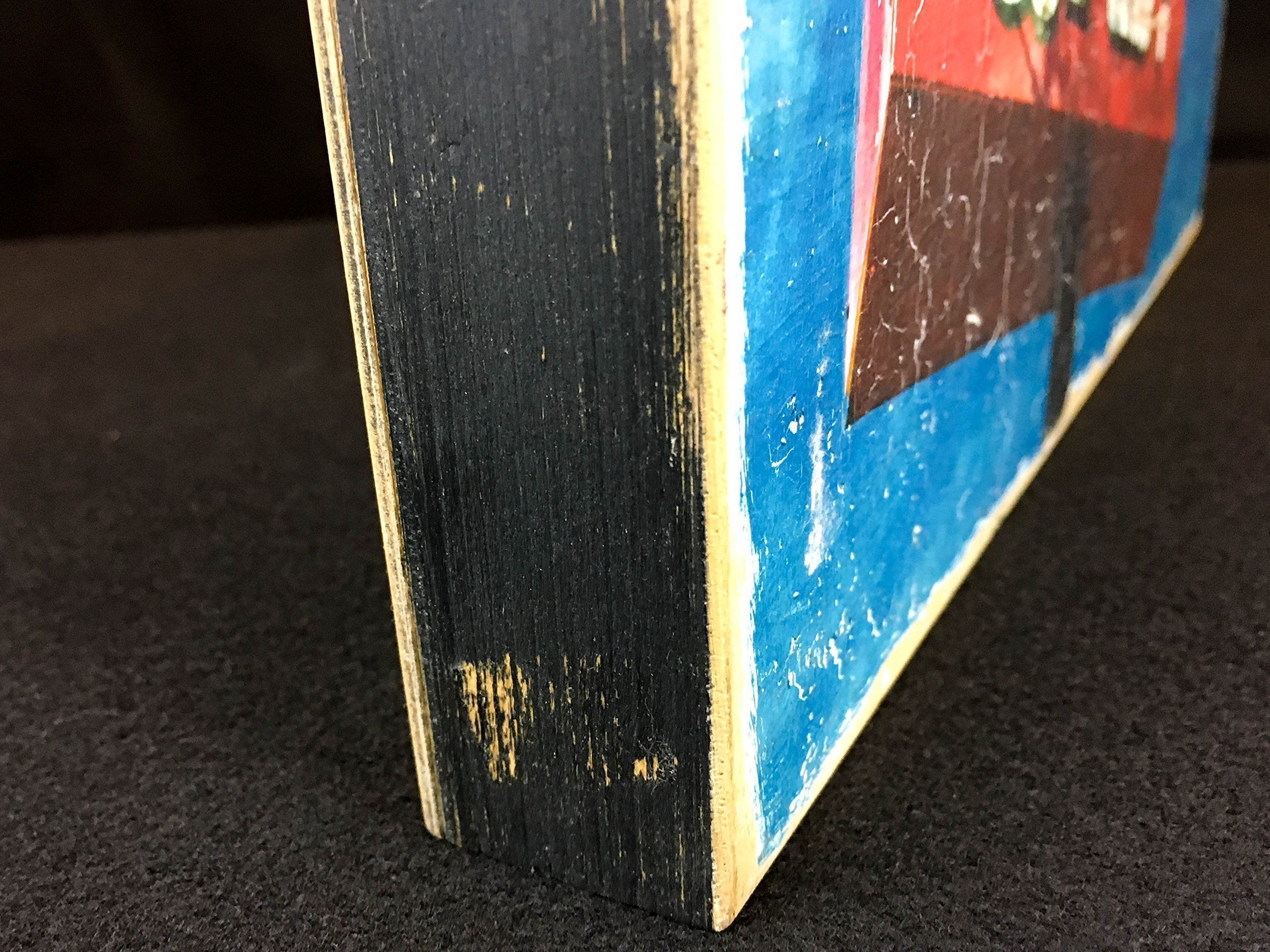 Wood Wall Art Photography - Vintage Cars and Vehicles: Teal Green, Rust and White Dodge Truck Headlight - Image 9