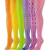 Isadora Paccini Women's 6-Pack Fishnet Lace Pantyhose Tights