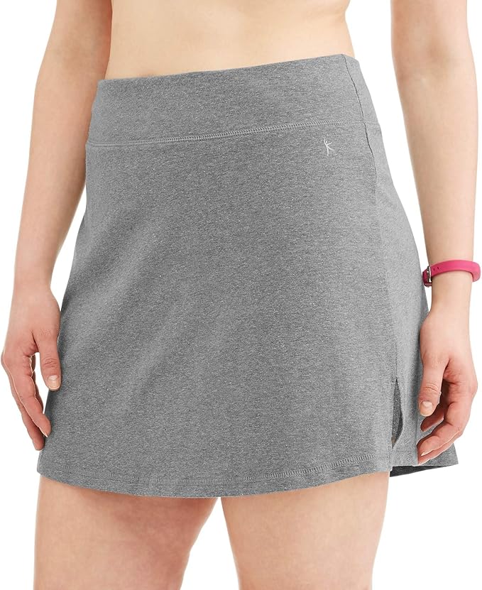 Danskin Now Women's Plus Size Activewear Athletic Cotton Blend Skort